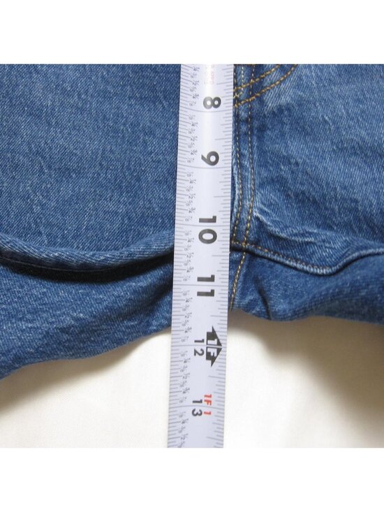 Levi's 501 Skinny Jeans Sz 27x24 High Waisted Button Fly Distressed Raw Hem - Picture 6 of 10